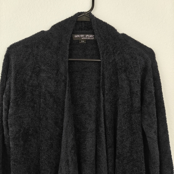 Barefoot Dreams CozyChic Lite Island Wrap In Black Size S/M - Picture 8 of 16